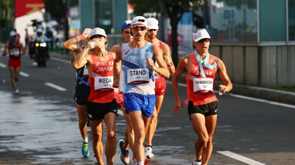 Massimo Stano nella 20 km di Tokyo