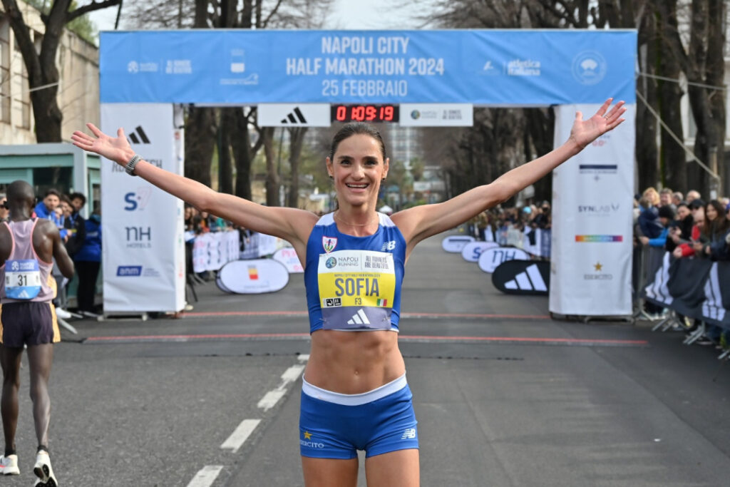 Sofiia Yaremchuk al personale della mezza maratona.