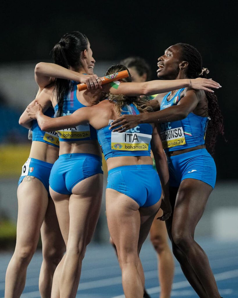 La staffetta 4x400 qualificata alle Olimpiadi.