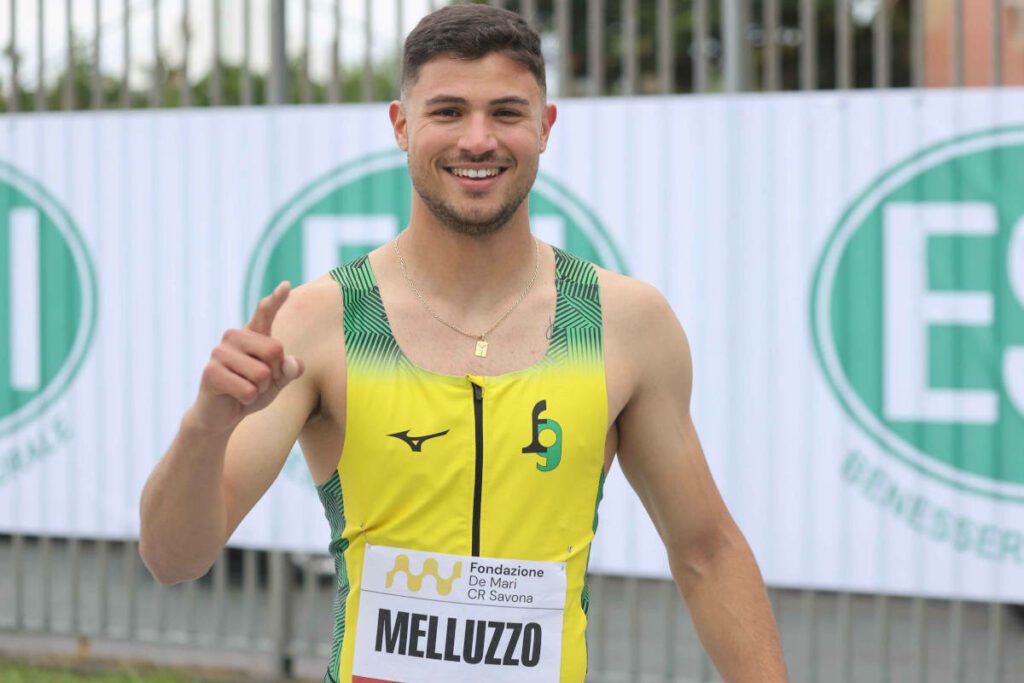 Matteo Melluzzo ha corso i 100 metri in 10"21.
