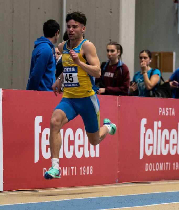 Daniele Gross ai tricolori indoor di Ancona quest'anno.