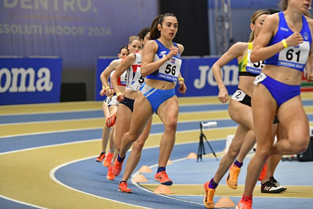 Micol Majori nei 1500 ai tricolori indoor di Ancona.