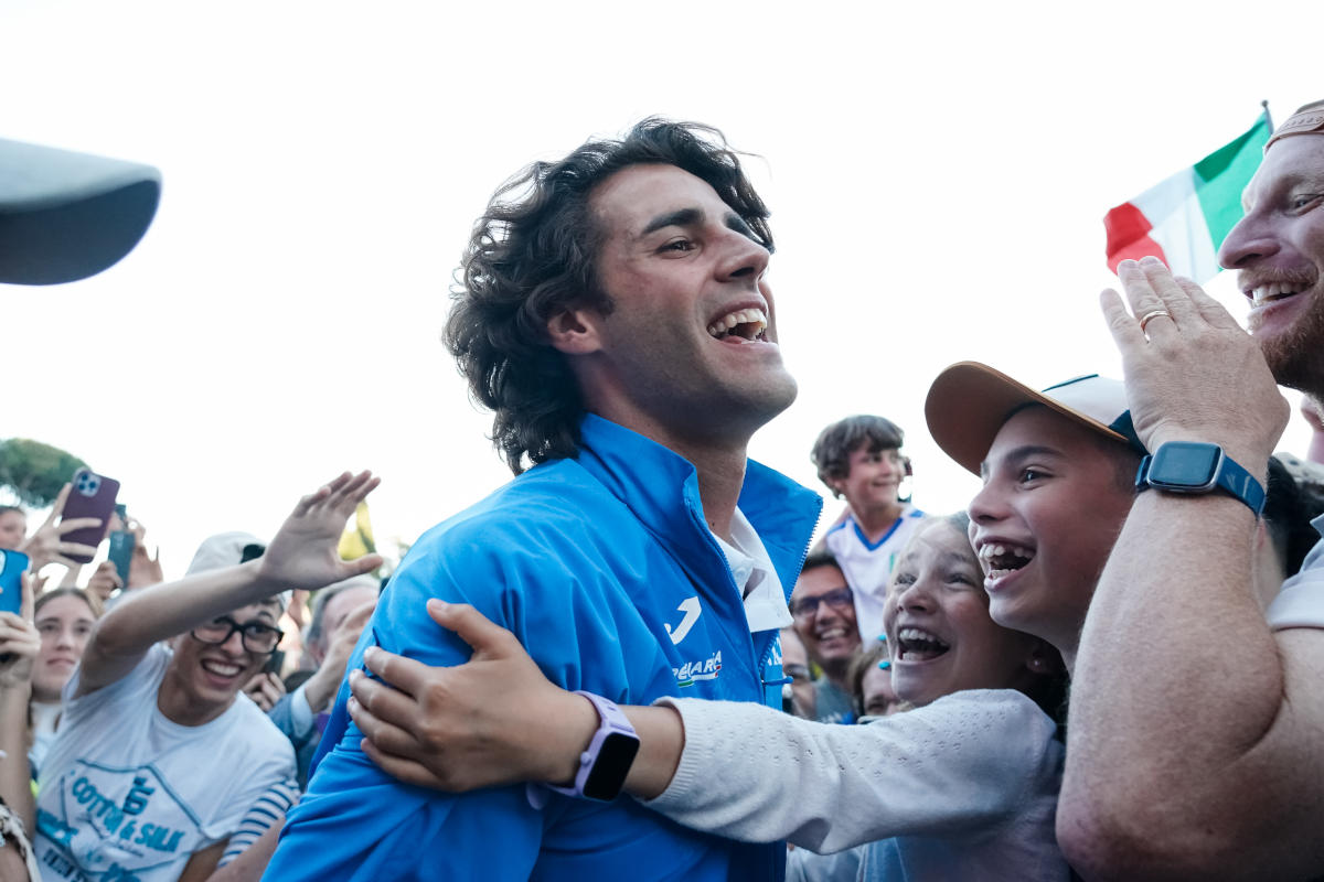 Gianmarco Tamberi dopo l'oro di Roma.