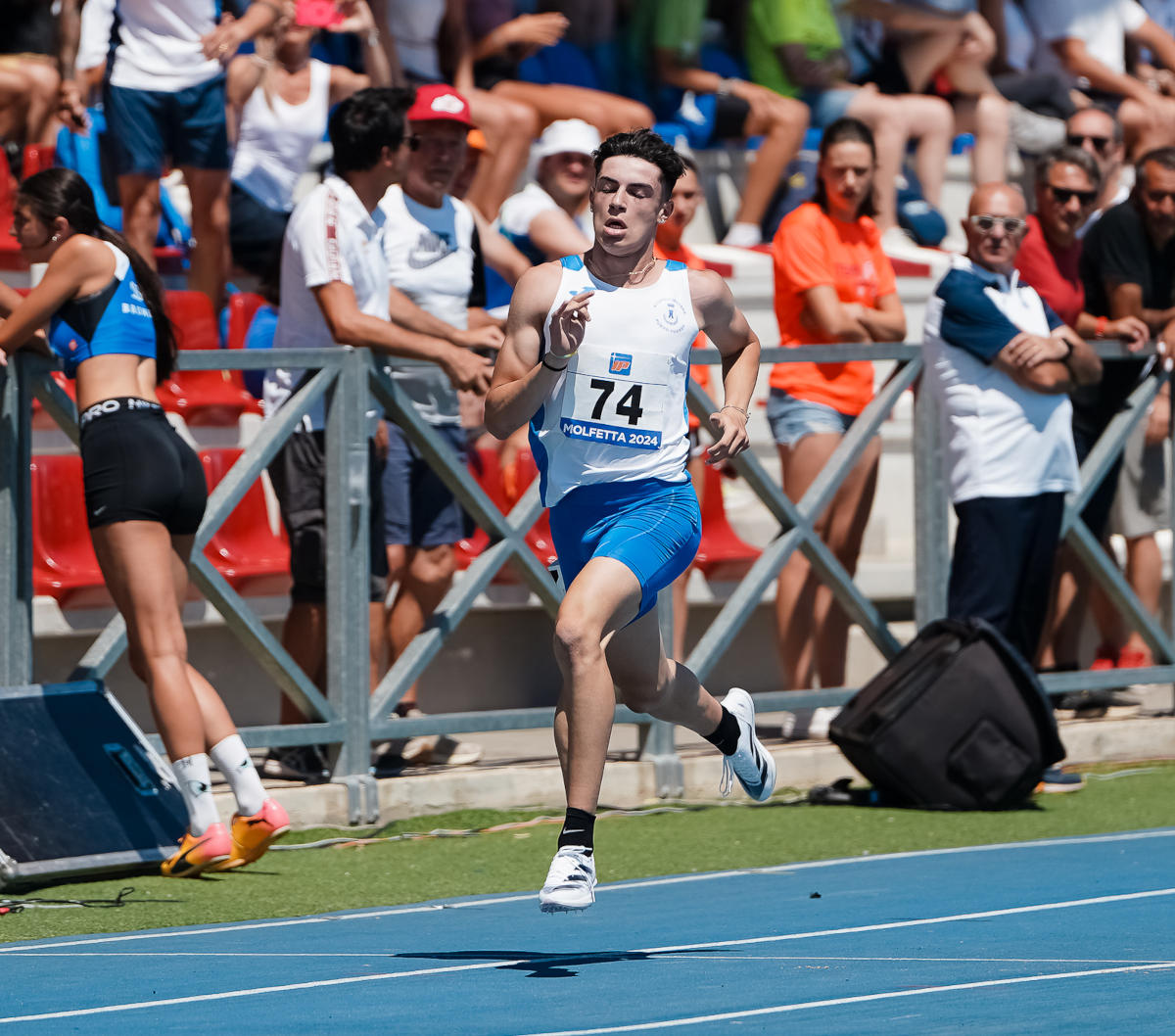 Diego Nappi in azione a Molfetta.