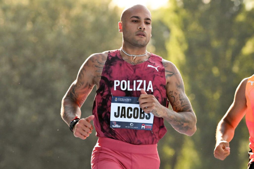 Marcell Jacobs a Rieti.