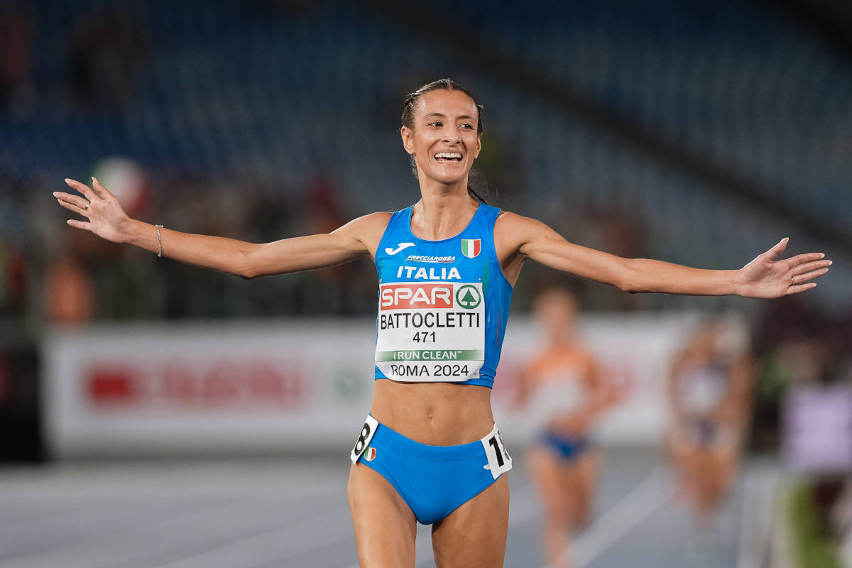 Nadia Battocletti agli Europei di Roma.