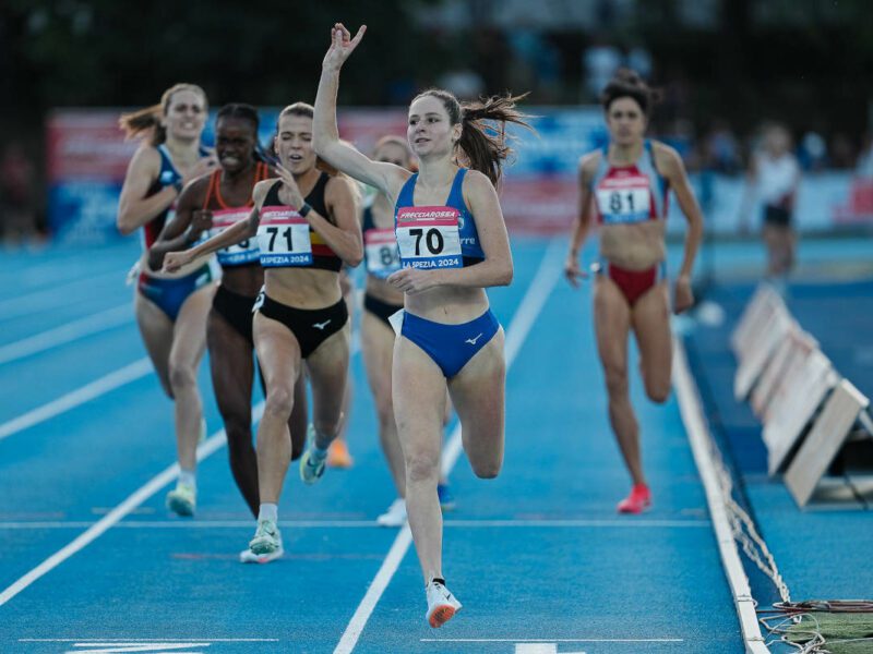 Eloisa Coiro campionessa italiana degli 800 metri.