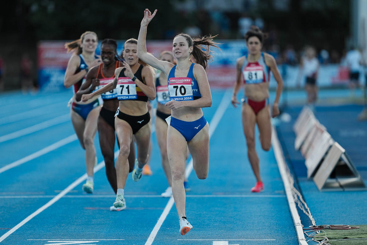 Eloisa Coiro campionessa italiana degli 800 metri.