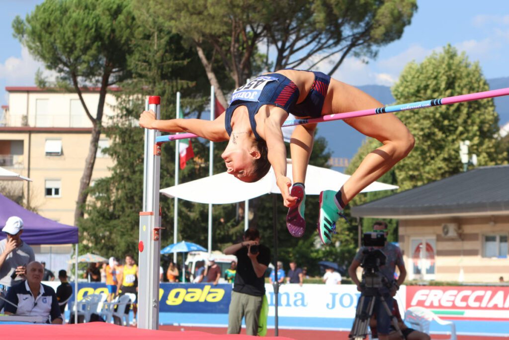 Idea Pieroni campionessa italiana di salto in alto.