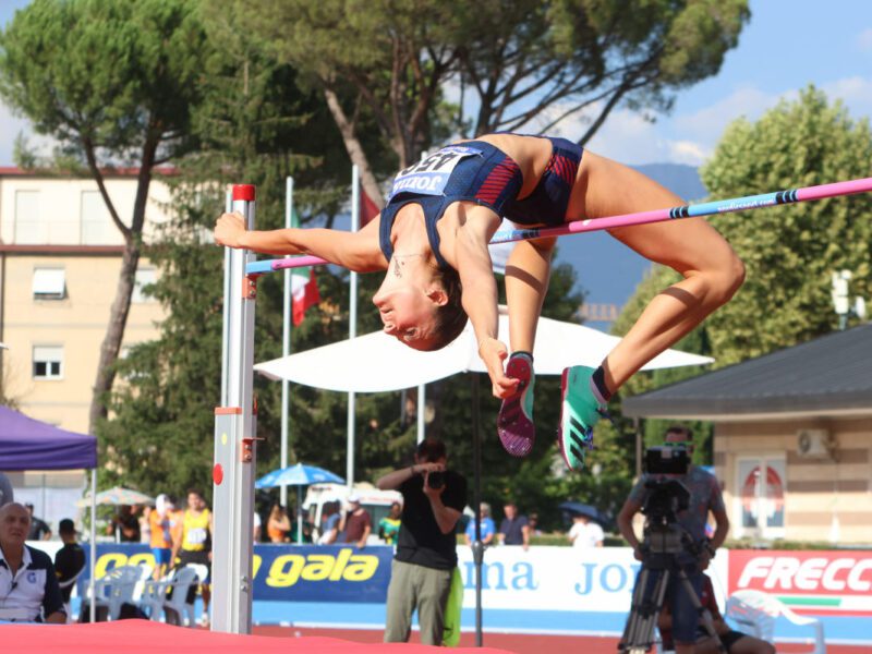 Idea Pieroni campionessa italiana di salto in alto.