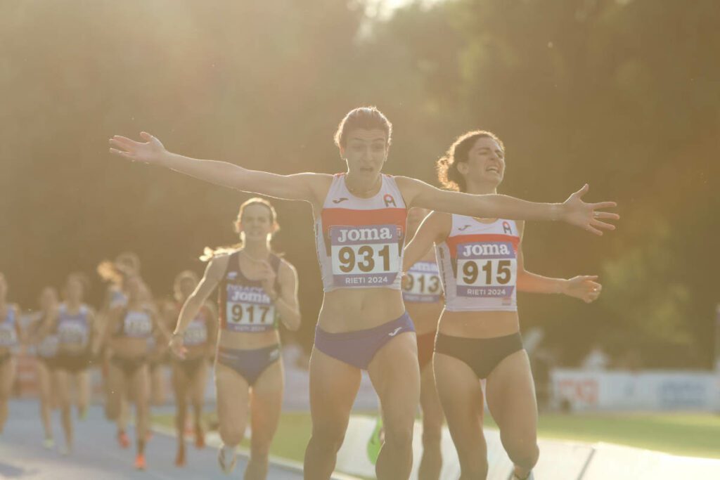 federica pansini negli 800 under 23.