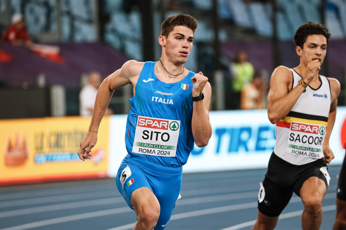 Luca Sito in azione a Roma.