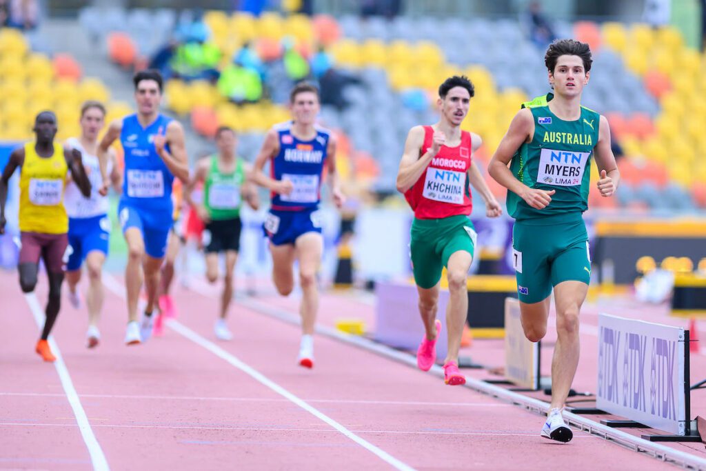 Nicola Baiocchi nella semifinale dei 1500.