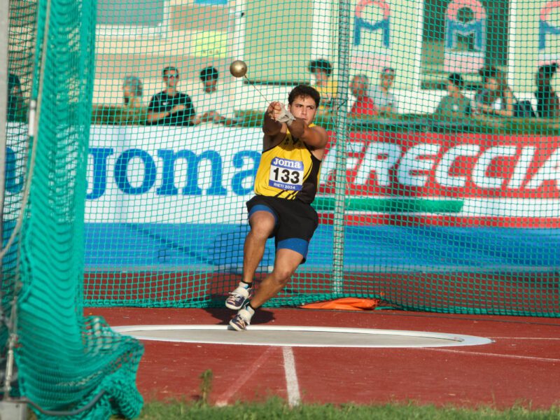 Pietro Camilli ai campionati italiani di Rieti.