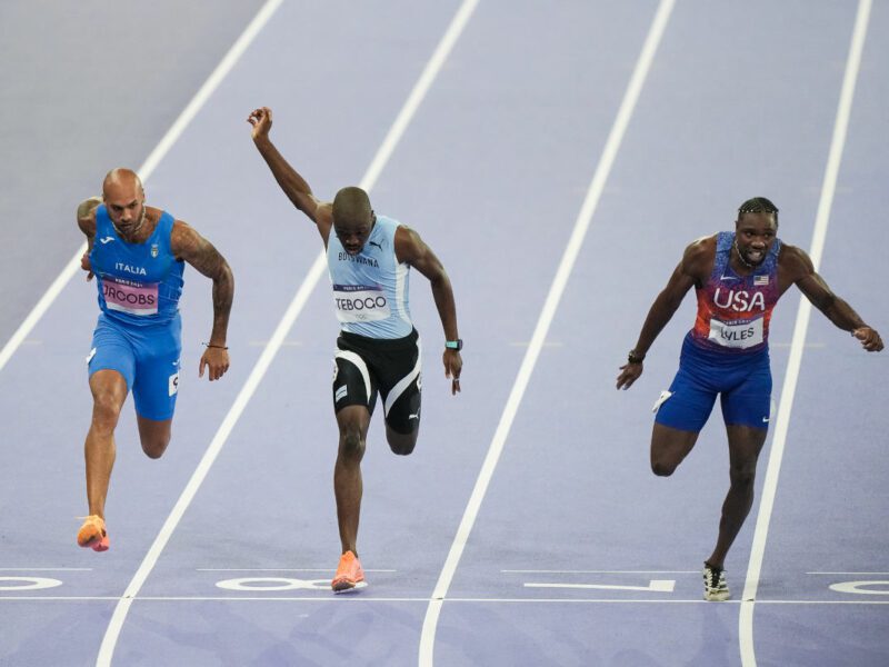 Marcell Jacobs quinto nella finale dei 100 metri.