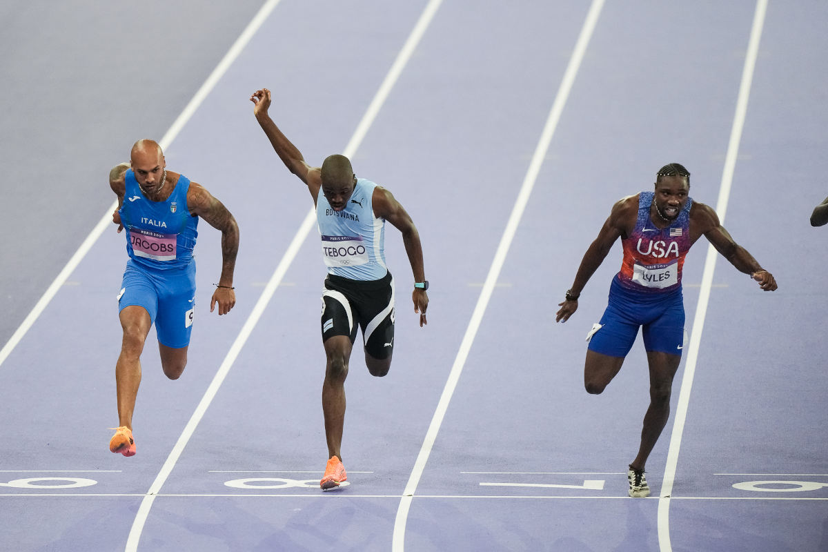 Marcell Jacobs quinto nella finale dei 100 metri.