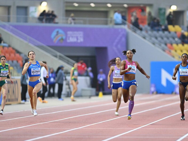 Elisa Valensin record italiano nella semifinale dei 400 metri a Lima.