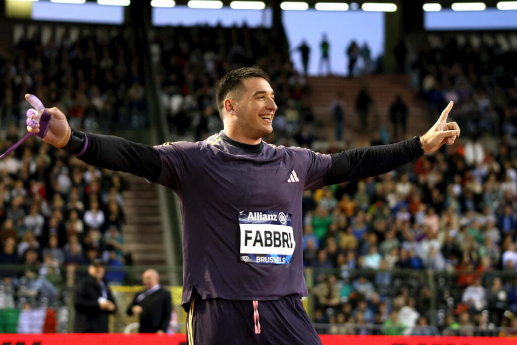 Leonardo Fabbri alle finali di Diamond League.