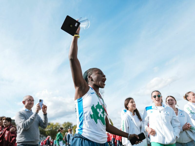 Kelly Doualla esulta per la Lombardia ai campionati italiani Under 16.