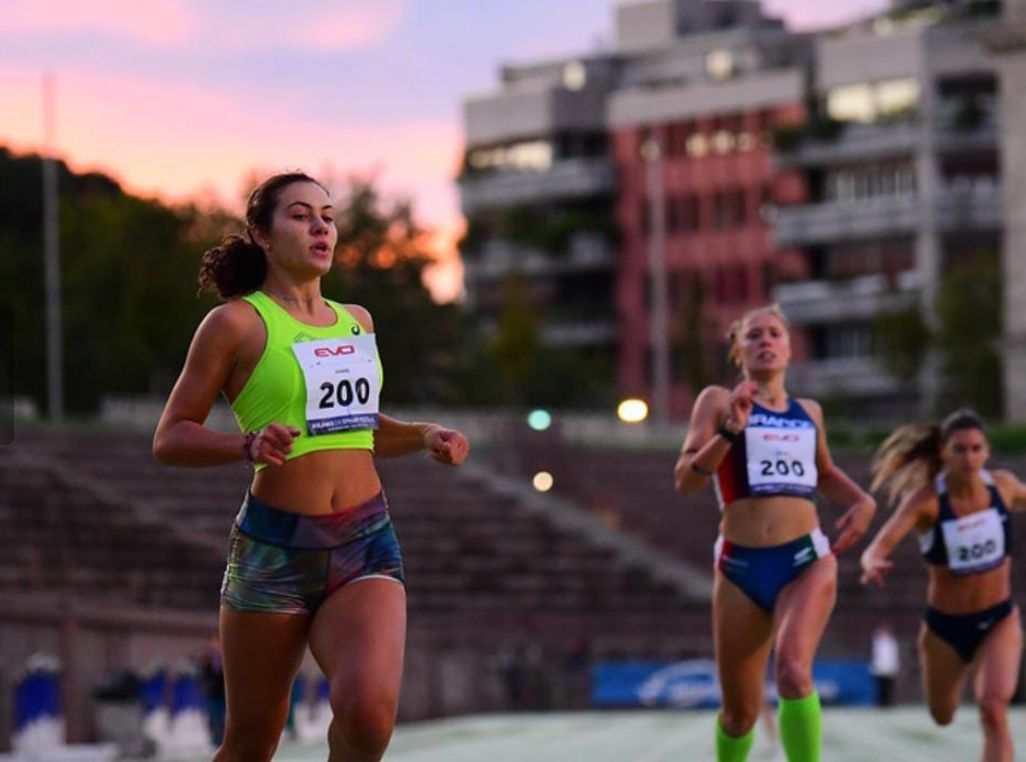 Viola Canovi sprinter della nazionale allievi.