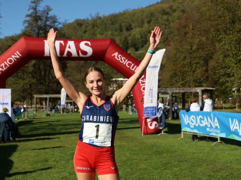 Federica Del Buono al Cross della Valsugana.