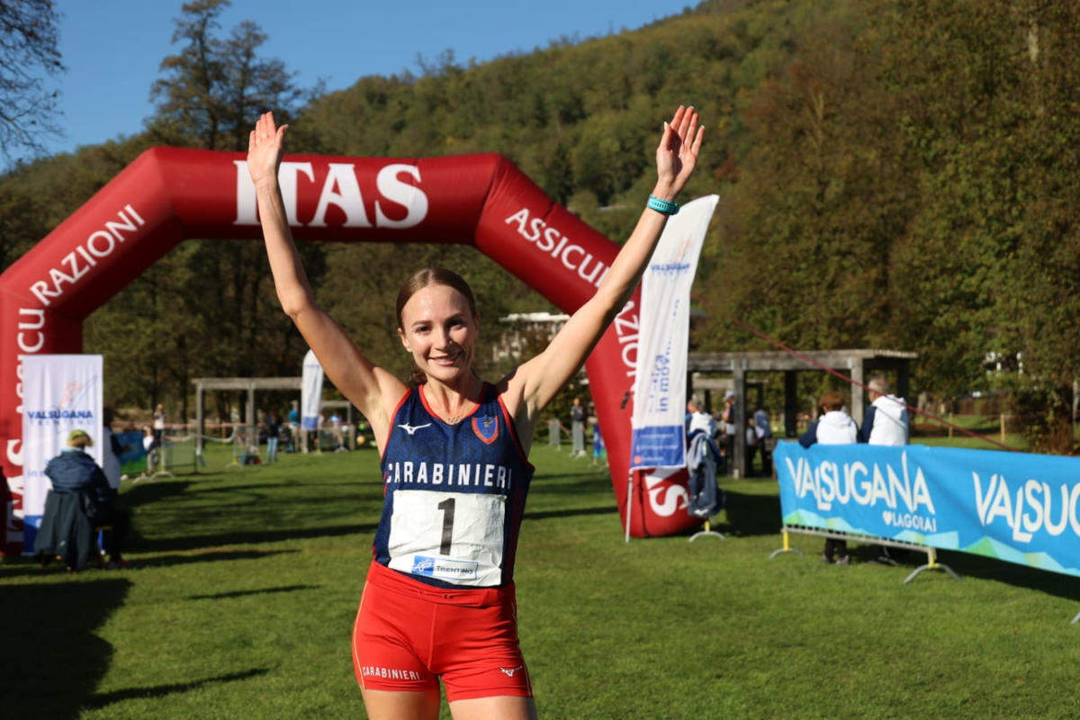 Federica Del Buono al Cross della Valsugana.