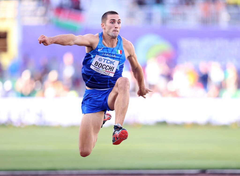 Tobia Bocchi ai mondiali di Eugene.