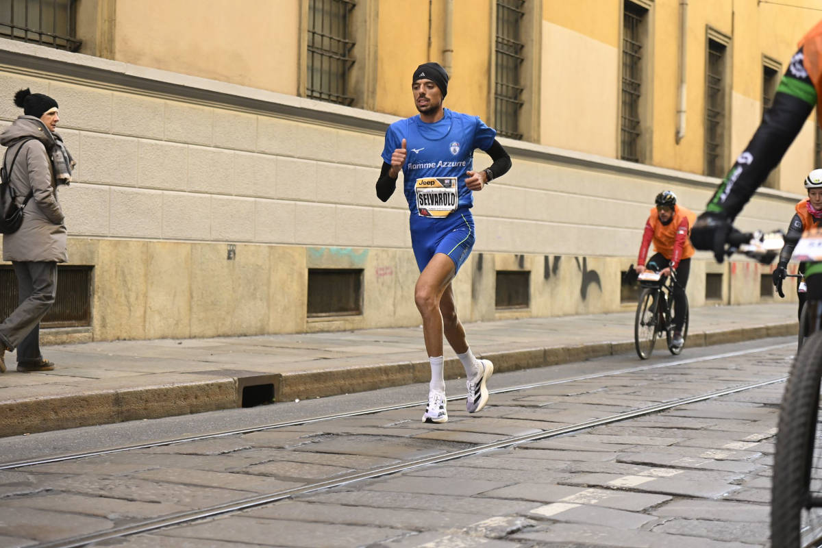 Pasquale Selvarolo alla maratona di Torino.