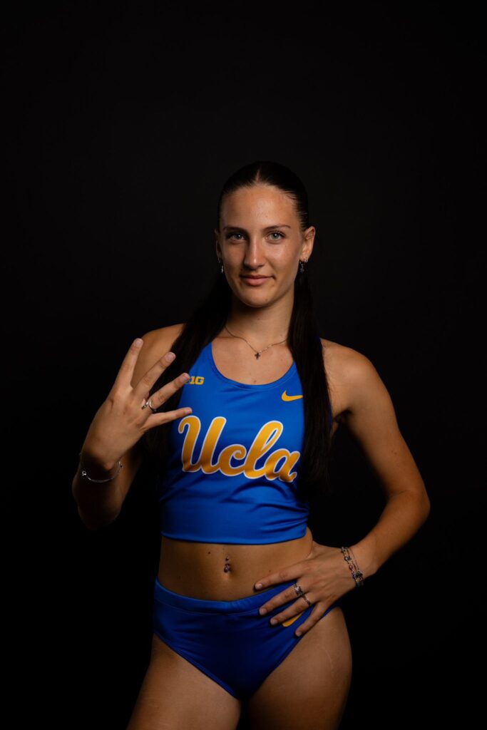 Celeste Polzonetti con la divisa di UCLA.